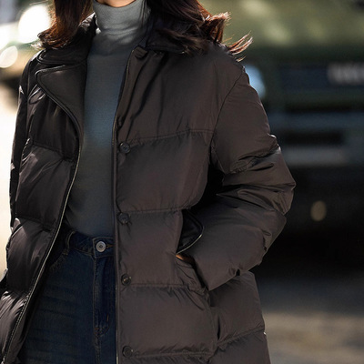 泡芙鹅绒服95白鹅绒收腰羽绒服翻