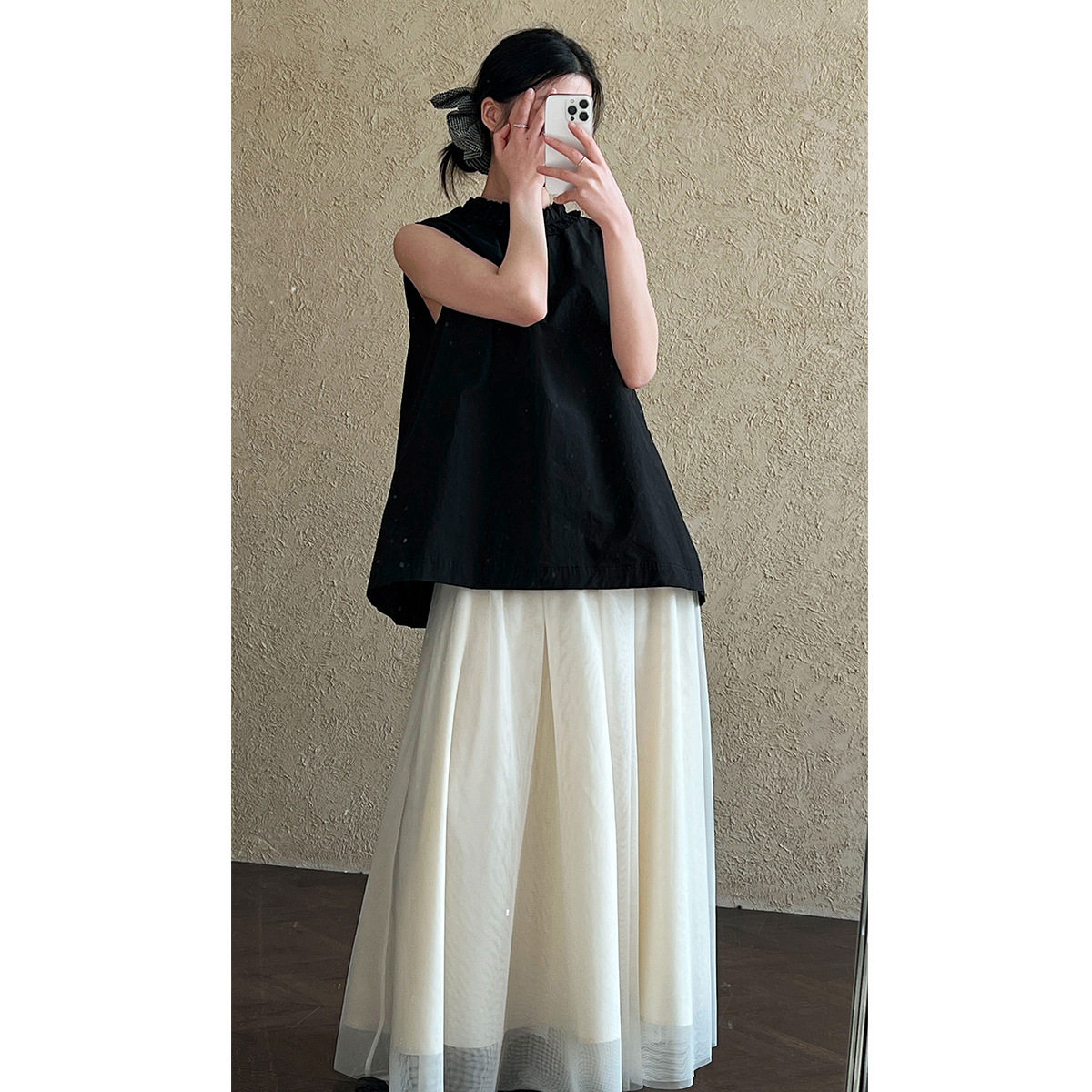 花瓣领~法式小众设计木耳边衬衫