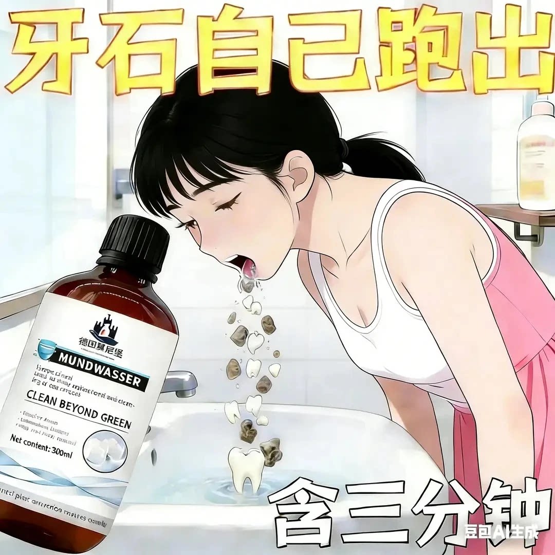 央妈推荐500w德国牙~石溶解口腔异物漱口污垢牙垢牙黄牙渍清理