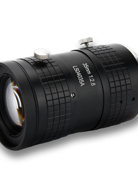 长步道线扫工业镜头LS04035A 35mm 4K7μ M42口 小型线扫相机设计