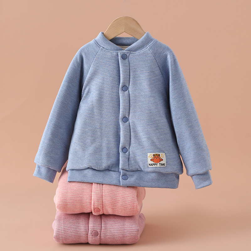 羊毛蚕丝儿童棉服保暖中大童加厚棉衣男女宝宝棉袄小学生校服神器