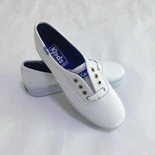 Keds厚底帆布小白鞋女士百搭韩版潮流郑秀晶同款平底帆布鞋