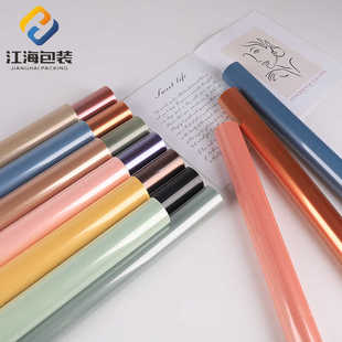纸透光 OPP果冻膜玻璃纸幻彩透明防水玻璃纸包花纸opp膜透明包装
