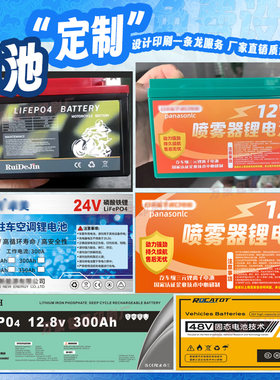 12V24V48V60V72V锂电池容量注意事项PVC防水材料不干胶标签贴纸