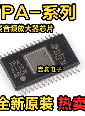 全新原装 TPA3118D2DAPR 3130 3116 3156D2 D2DADR 贴片 HTSSOP32