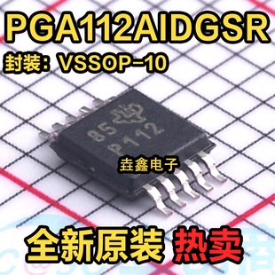 PGA112 PGA112AIDGSR 丝印P112 贴片MSOP10 增益放大器 全新进口