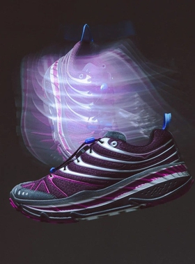 BEAMS x HOKA Stinson Evo OG 联名款暗紫色缓震透气运动越野跑鞋