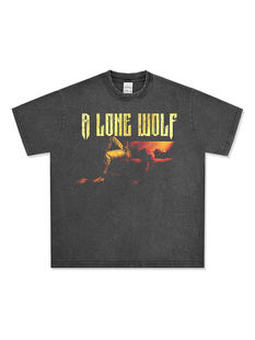 美式复古布拉德·皮特BradPitt印花短袖T恤男女圆领连帽卫衣长袖