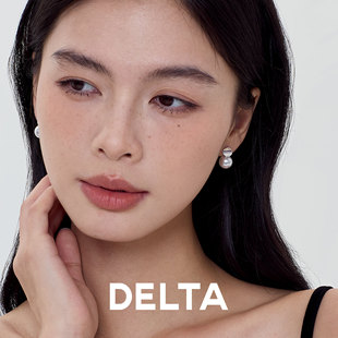 澳白珍珠耳钉女纯银轻奢高级感耳环气质大气小众设计女士秋冬耳饰