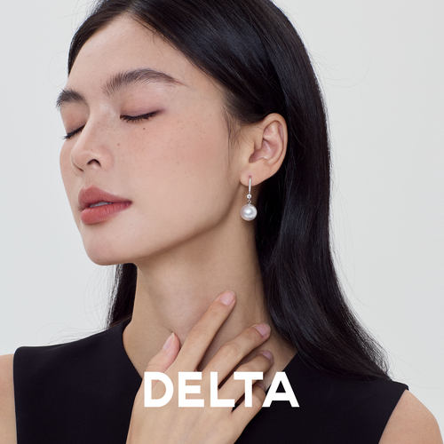 女士澳白珍珠锆石耳坠独特漂亮