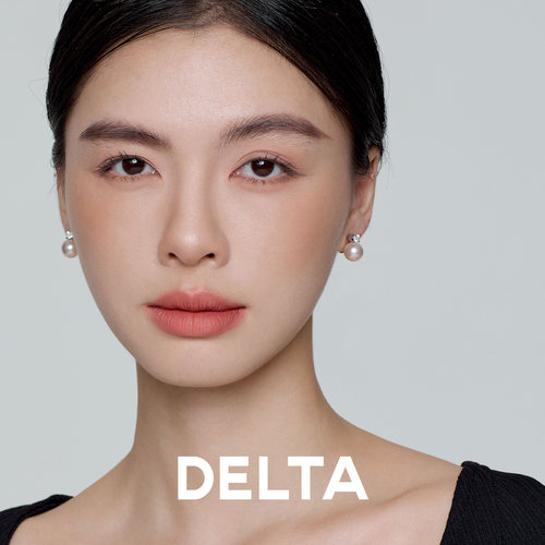 DELTA珍珠温柔女樱花粉珍珠耳饰