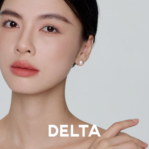 DELTA气质甜美粉色珍珠耳钉