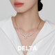 DELTA澳白珍珠碎银子项链女纯银锁骨链气质轻奢高级感颈链毛衣链