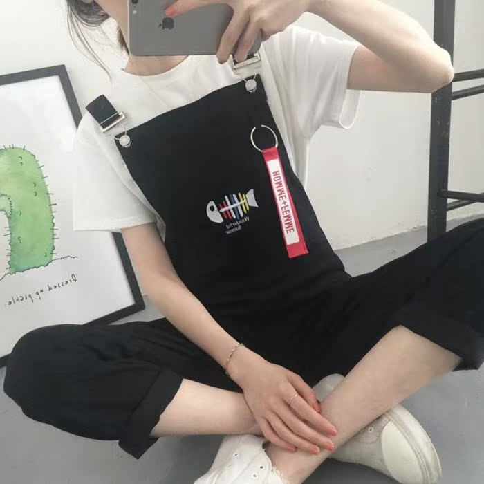 2018新款春秋韩版学生bf风宽松原宿显瘦哈伦背带裤长裤女夏连体裤|ruв категории Женская одежда, брюки, брюки - от Buy2taobao.com для оказания профессиональной услуги покупки агента Taobao