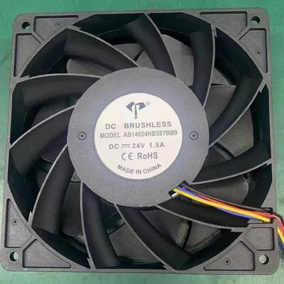 全新风机24V 1.5A 14038 14cm大风量 4线PWM调速 变频器 散热风扇