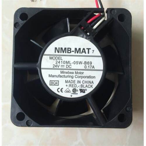 NMB 2410ML-05W-B60/B69 24V 0.17A 6025 6CM 3线 ABB变频器风扇