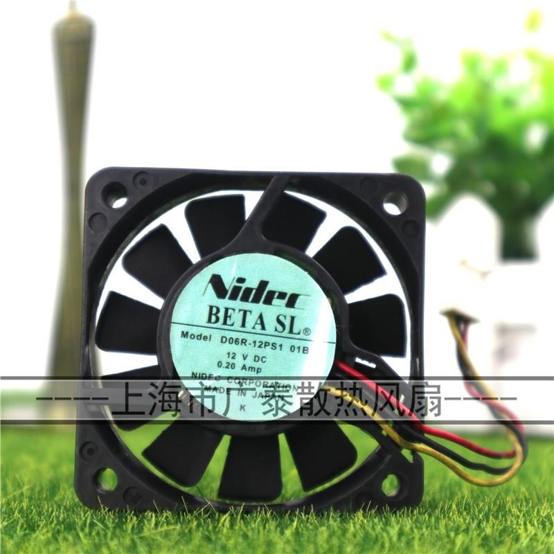 Nidec BETA SL D06R-12PS1 01B 12V DC 0.20A mp 6cm 散热风扇