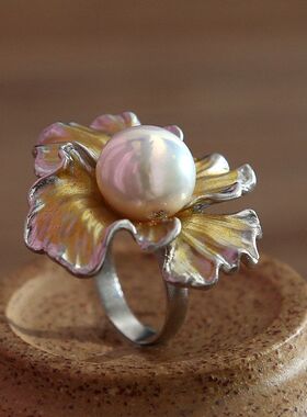 春季新珍珠荷叶边时尚设计925银