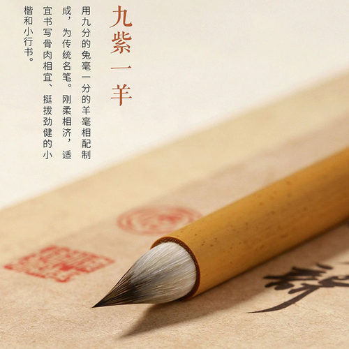 笔之都古法缠纸鸡距笔蝇头小楷