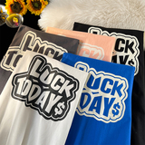 抖音品质260g5色英文字母宽松情侣百搭纯棉短袖T恤213-1-TH11控48，男装T恤，星座213-1