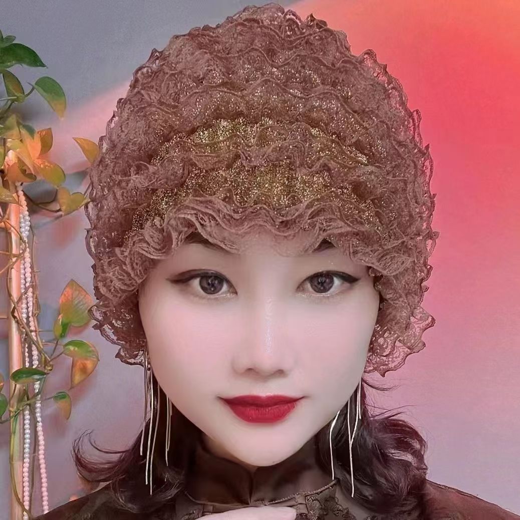 夏季遮白发中老年人帽化疗帽子女帽子假发