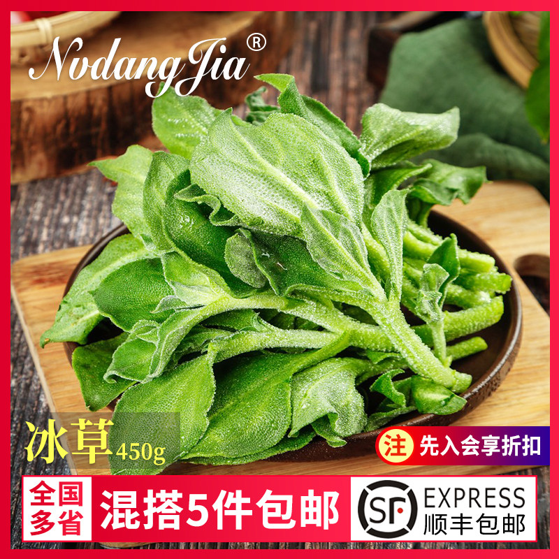 新鲜冰草450g冰菜冰叶西餐凉拌火锅生吃沙拉食材新鲜蔬菜顺丰包邮