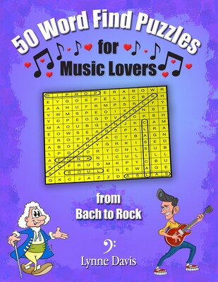 【预售】50 word find puzzles for music lovers