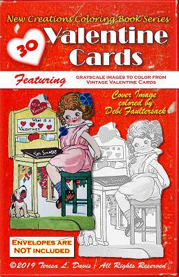 【预售】new creations coloring book series: valentine cards