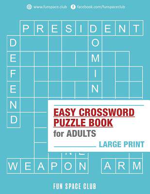 【预售】easy crossword puzzle books for adults large print