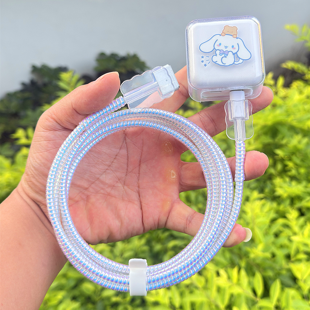 适用苹果笔记本35W 30W充电器保护套Macbook air电脑数据线缠绕绳