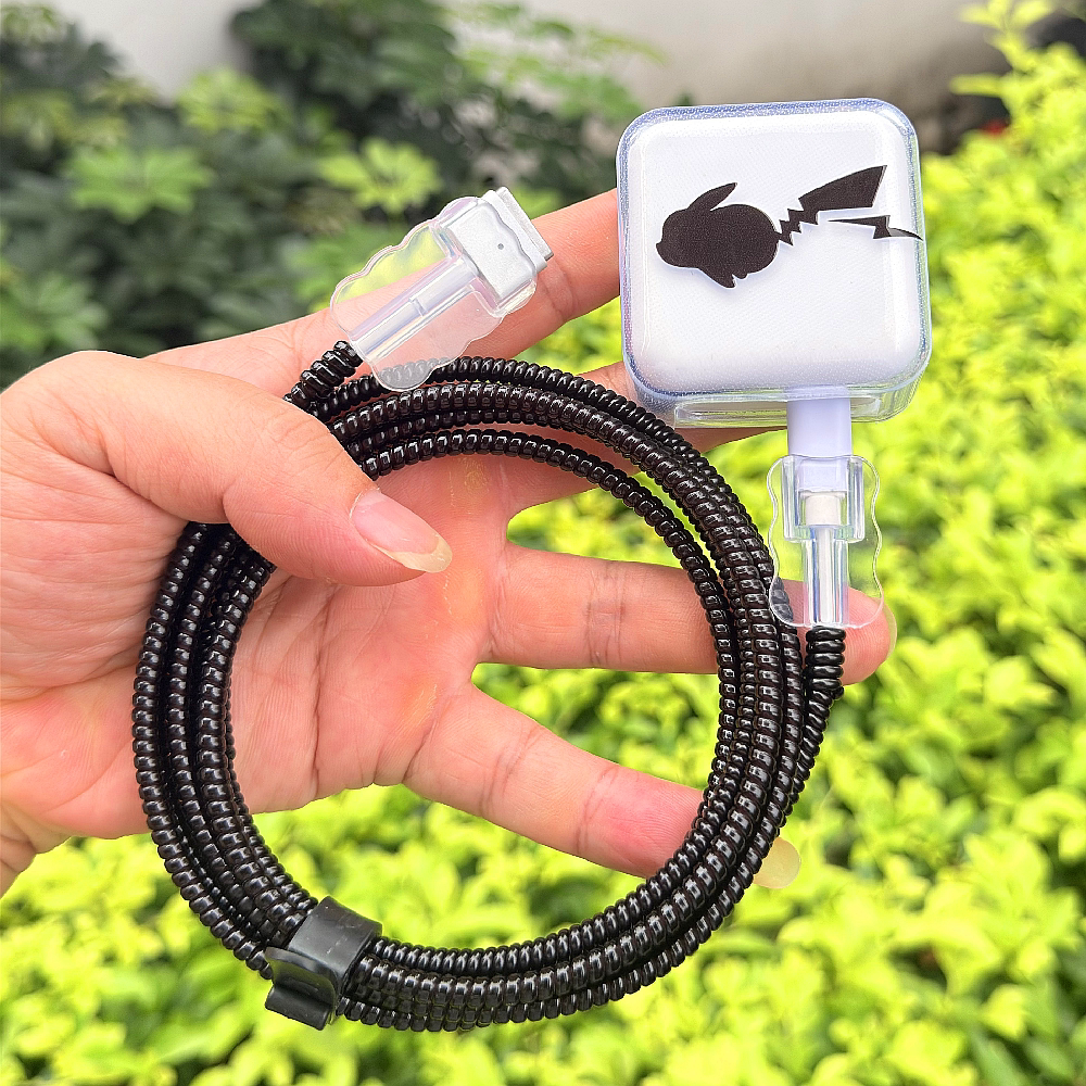 适用苹果MacBook Air M4 35W 30W数据线保护套M5 40W充电器壳绕绳