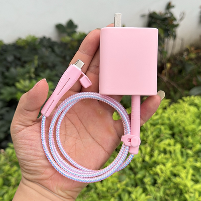 荣耀500 500pro 400 X70 Power2数据线保护套80W充电器软套缠绕绳