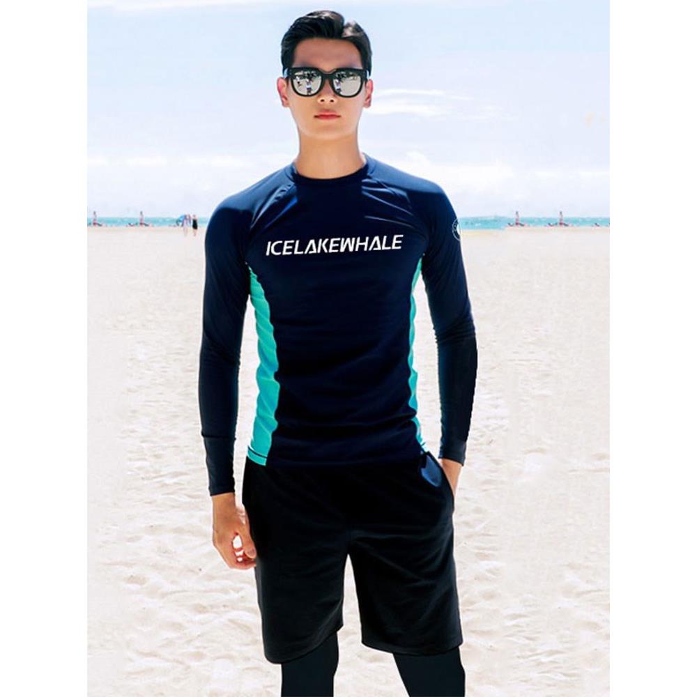 女秋款泳衣成人水母衣潜水服情侣游大码长袖长裤防晒速干泳0830b