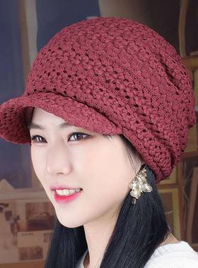 帽子帽潮人帽秋季帽冬帽鸭舌帽八角帽贝雷帽报帽亮片韩版0123k