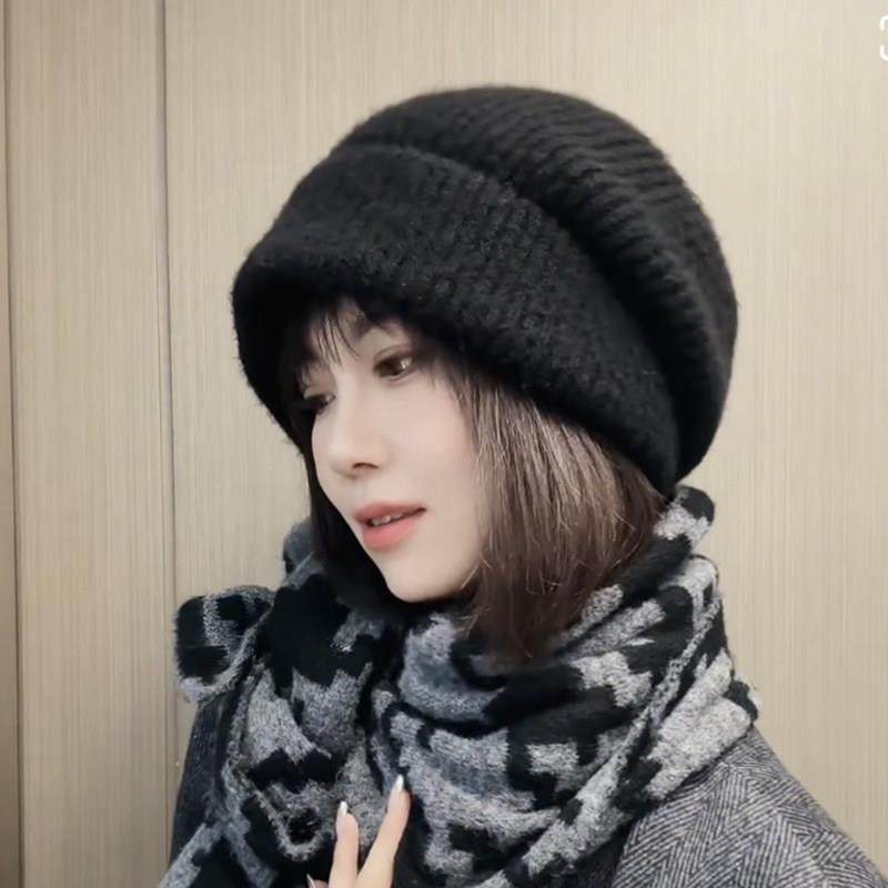 春秋无束感针织堆堆帽子女季保暖百搭大头围慵懒风显脸小毛0119ud,服饰配件/皮带/帽子/围巾,帽子,淘宝优惠券,粉丝福利购,淘宝优惠卷