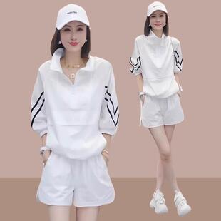 2026夏季 两件套爆款 新款 时尚 0325e 防晒衣短裤 女士休闲运动服套装