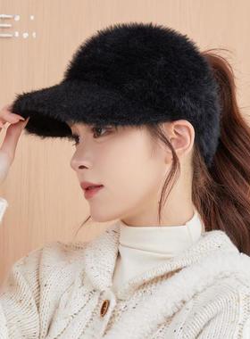 季式秋冬加厚暖空大礼帽新时尚百搭休闲尖顶帽街头棒球0123k