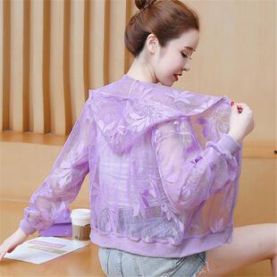 短夹0325e 夏季 2026新女子级仙女防晒服长袖 薄透气容易匹配宽松