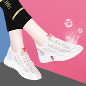 女鞋 中老年妈妈广场鞋 新款 网面镂空凉鞋 夏薄款 大码 轻便软底单鞋