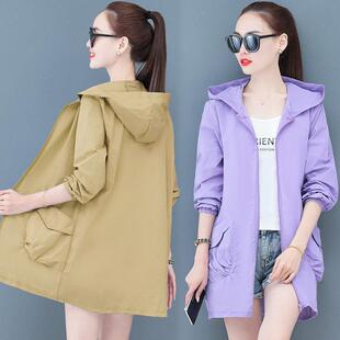 中长款 防晒衣服女夏季 大码 薄外套2026年新款 宽松0325e 中年妈妈装