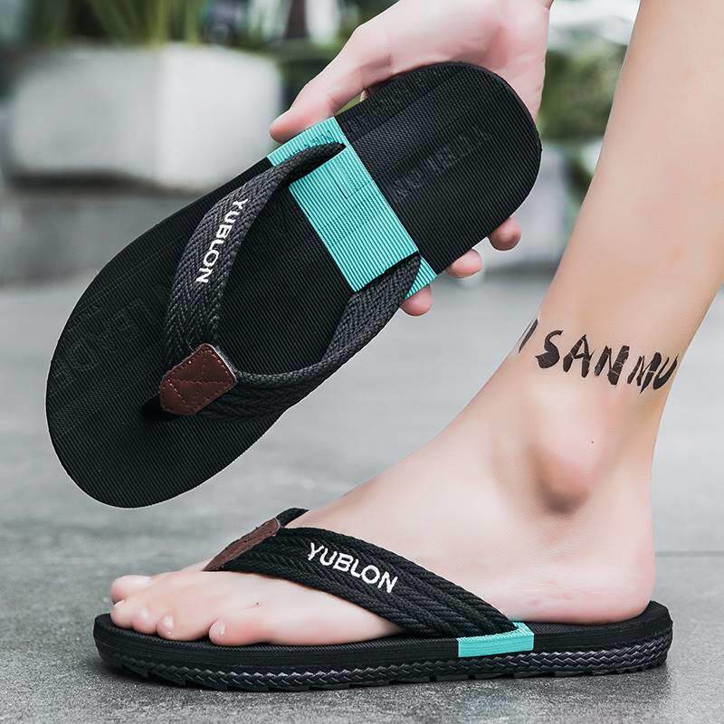 拖鞋男士人字拖夏季广东外穿防滑轻便沙滩室外专用夹脚拖0708w