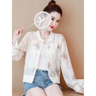 防晒衬衫 风格 夹2026夏季 女性时尚 印花0325e 新民族风格 新风格