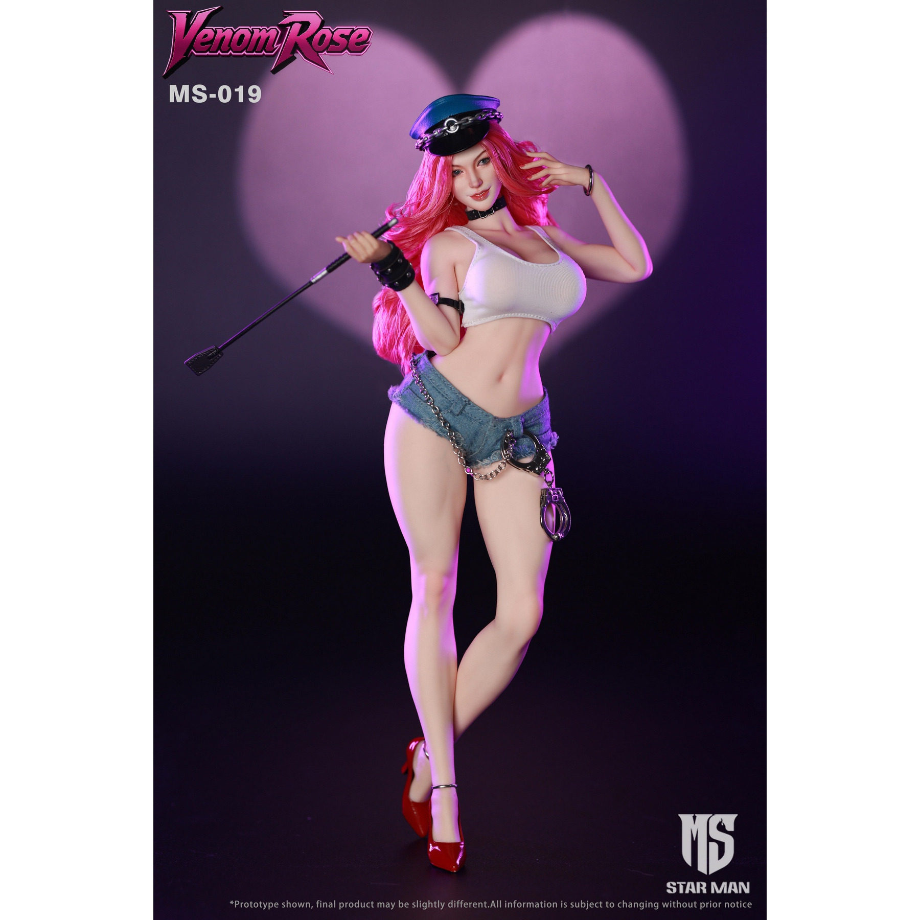 接单 STAR MAN 1/6 女格斗家 - 毒玫瑰 MS-19 可动人偶