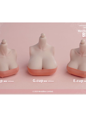 接单 Worldbox 1/6 女素体大胸替换件G cup 白肤色& 浅麦色