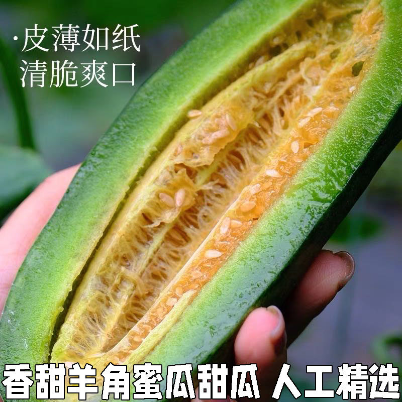 新鲜羊角蜜甜瓜水果新鲜香瓜小蜜瓜应季水果羊角脆蜜瓜整箱