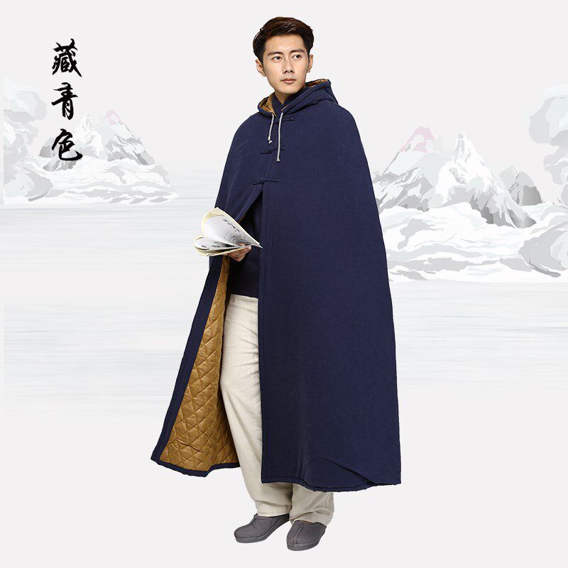 SHANG YUAN SEVEN COUPLES LINEN AND COTTON MEDITATION CLOAK LAY MONK MEDITATION CLOTHES MEDITATION CLOAK MONK MONKS MONKS MEDITATE