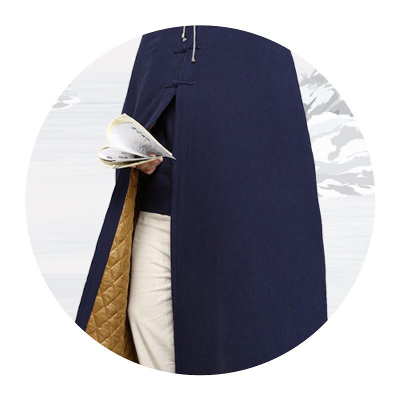 SHANG YUAN SEVEN COUPLES LINEN AND COTTON MEDITATION CLOAK LAY MONK MEDITATION CLOTHES MEDITATION CLOAK MONK MONKS MONKS MEDITATE