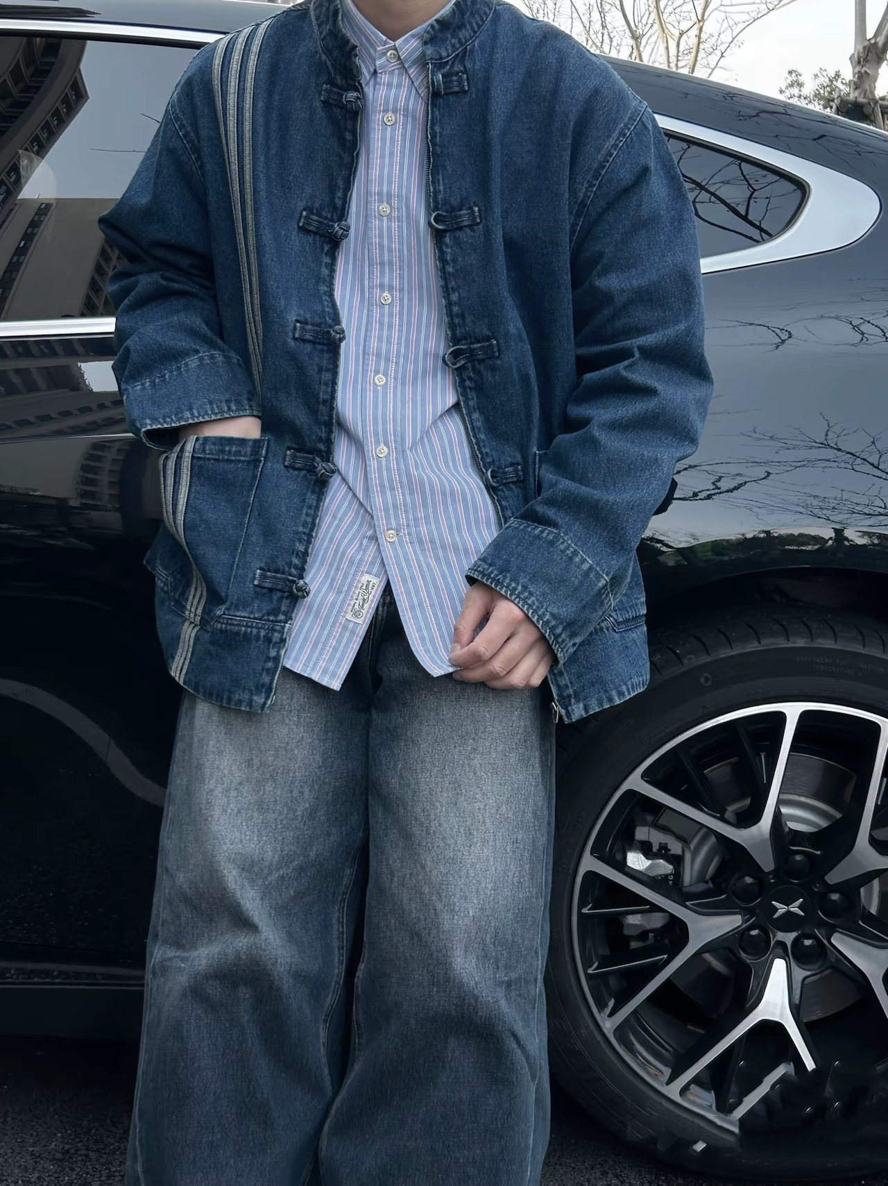 thumbnail for 2025 New Style Chinese-Style Button-Up Jacket for Men and Women, Loose Casual Versatile Jacket Top