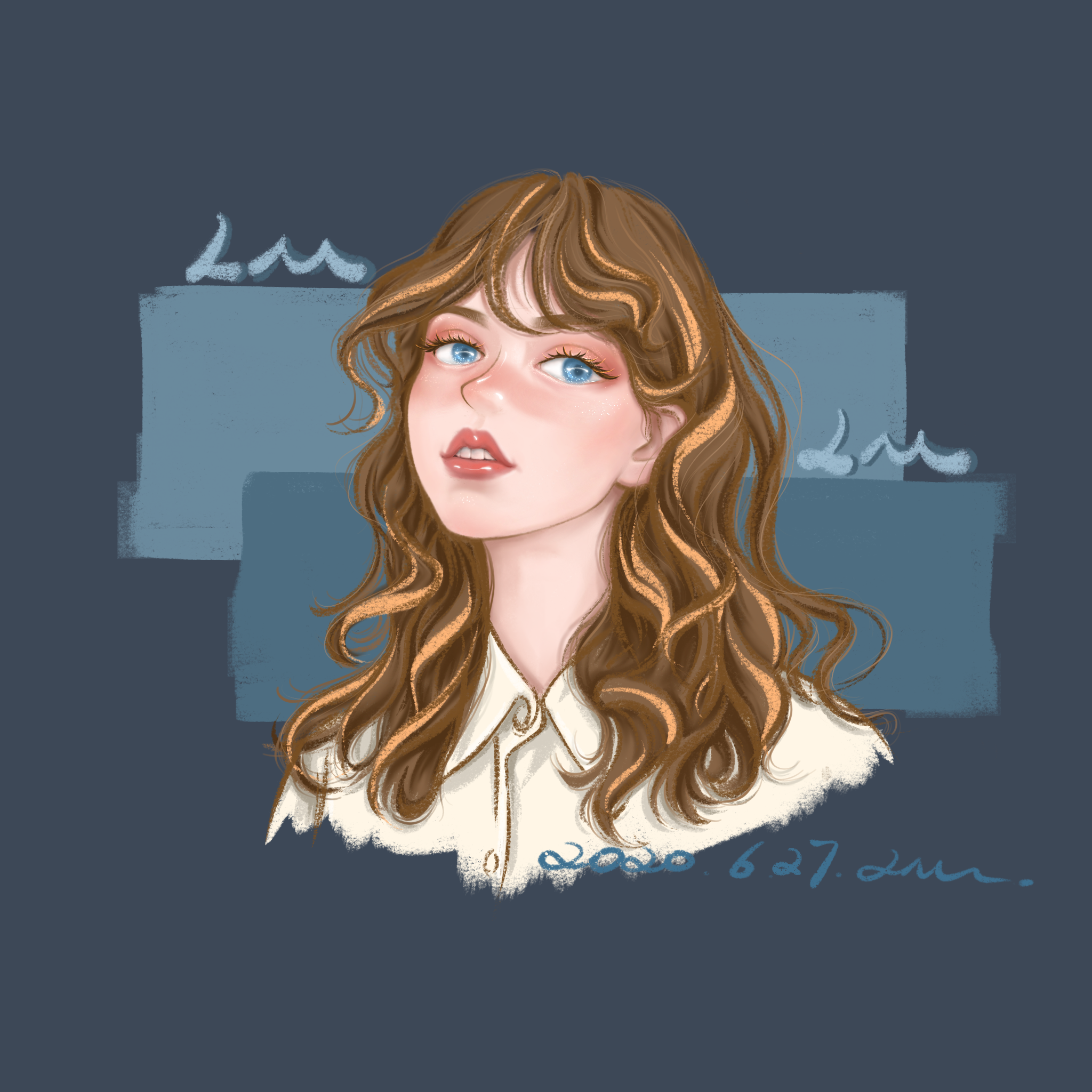 procreate手绘插画潮流艺术水彩纸手绘12色微喷打印色彩准可调色