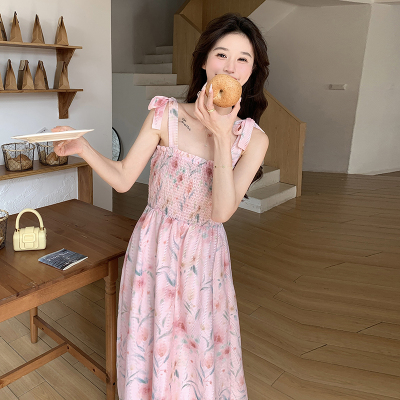 2024夏新款法式温柔吊带连衣裙可爱小性感2C057-A62-P115-K178